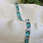 Royal blue topaz bracelet