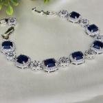 Elegant blue sapphire bracelet