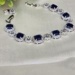 Elegant blue sapphire bracelet