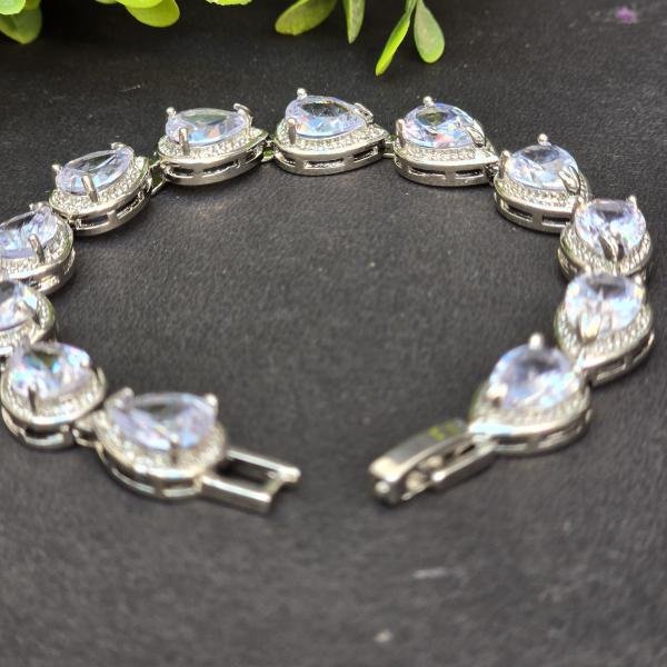 White drop bracelet