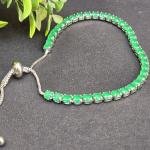 Green small stone bracelet