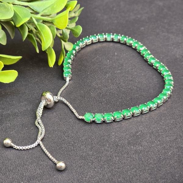 Green small stone bracelet