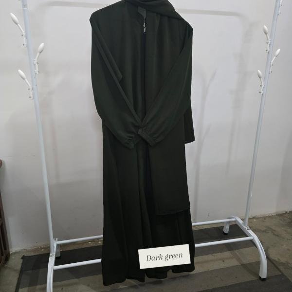 Green ziper abaya
