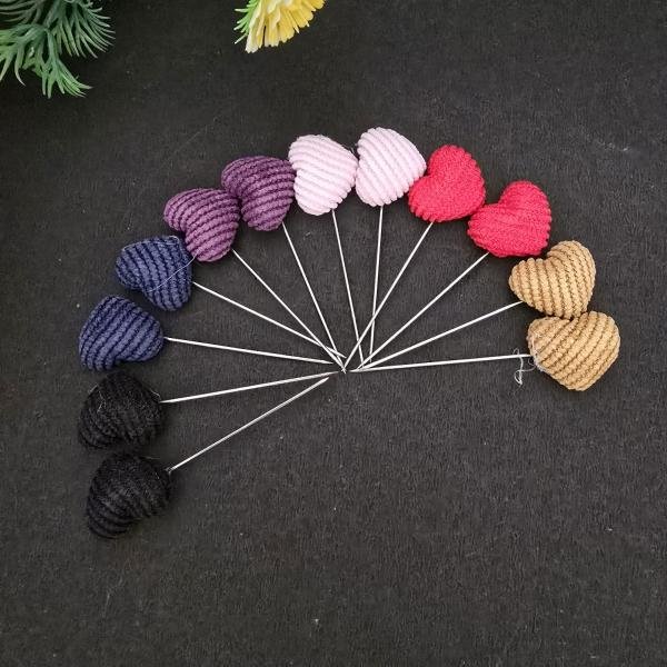 Heart shape hijab pins💗