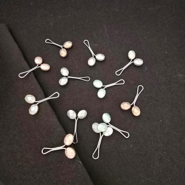 Multicoloure shimmer  pins