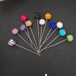 Colourful crystal hijab pins