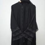 Black abaya.